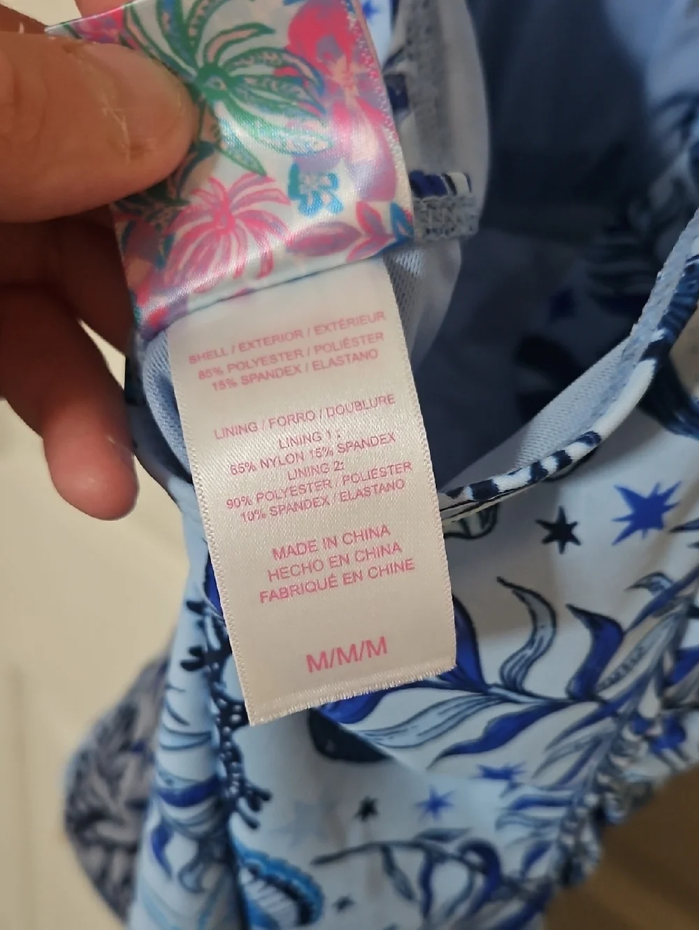 STELLA PARKER BLUE SHORE ONE PIECE SWIMSUIT: TUMMY TONER: NEW WITH TAGS: SIZE M